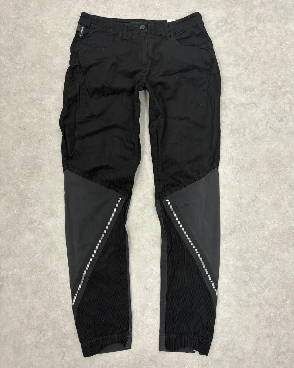 2000s Armani Black Zip Hybrid Cordurroy Pants  vYmwXJX 3