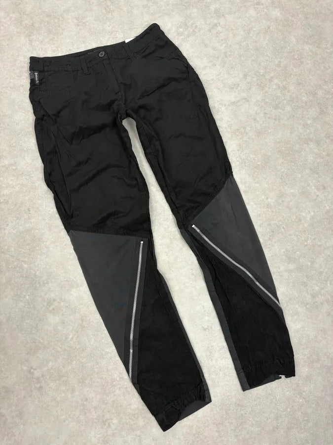 2000s Armani Black Zip Hybrid Cordurroy Pants  vYmwXJX 4