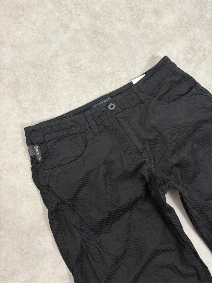 2000s Armani Black Zip Hybrid Cordurroy Pants  vYmwXJX 5