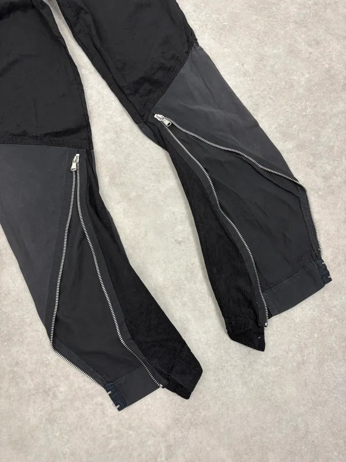 2000s Armani Black Zip Hybrid Cordurroy Pants  vYmwXJX 7