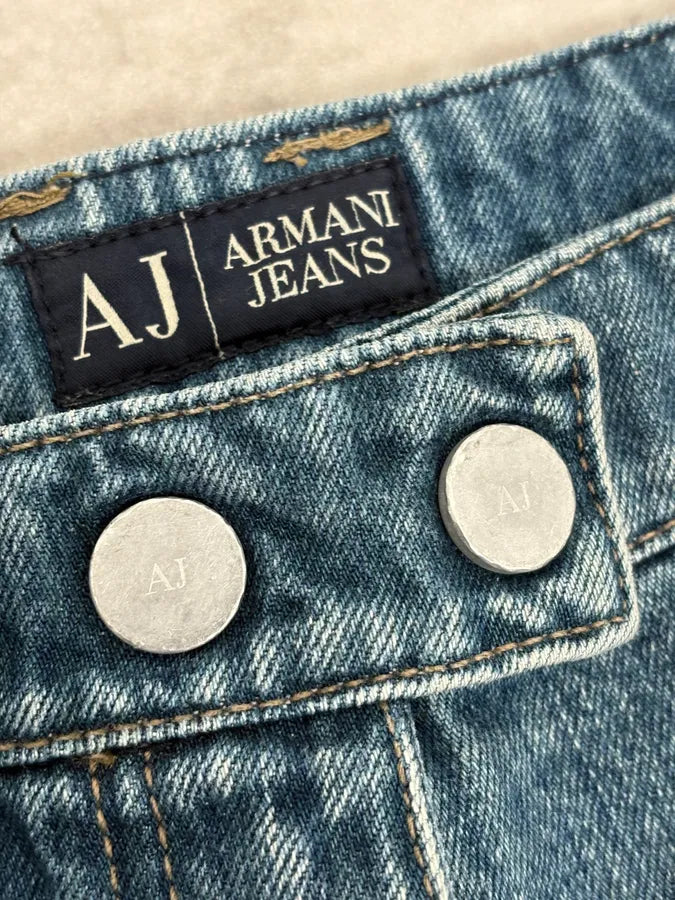 2000s Armani Blue Bondage Cargo Denim Jeans xogVXbv 10