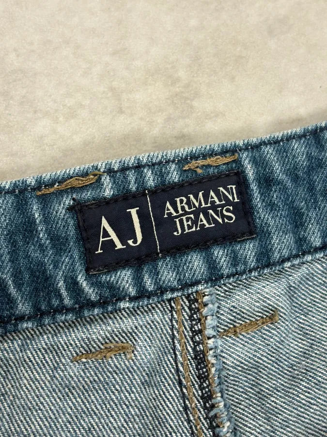 2000s Armani Blue Bondage Cargo Denim Jeans xogVXbv 12