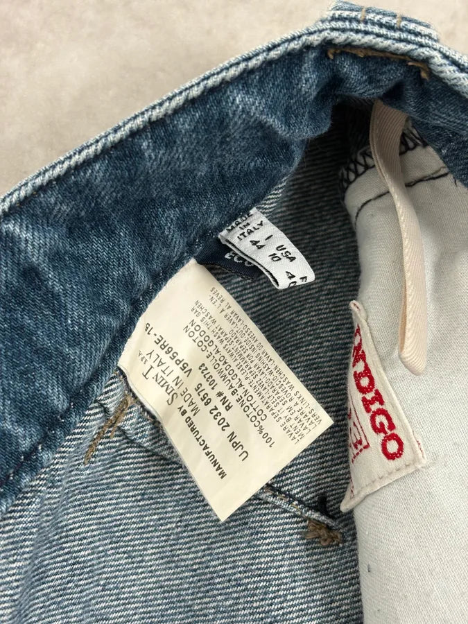 2000s Armani Blue Bondage Cargo Denim Jeans xogVXbv 13