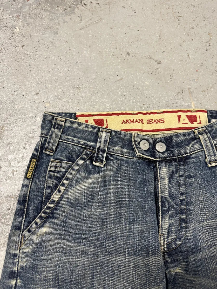 2000s Armani Blue Cargo Denim Jeans HSHjUjl 5