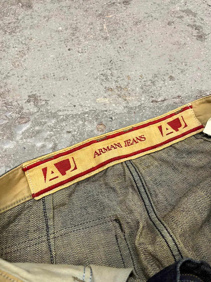 2000s Armani Blue Denim Cargo Jeans (M) GomIoFg 12