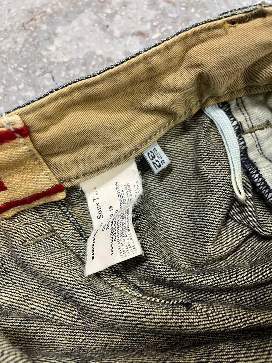 2000s Armani Blue Denim Cargo Jeans (M) GomIoFg 14