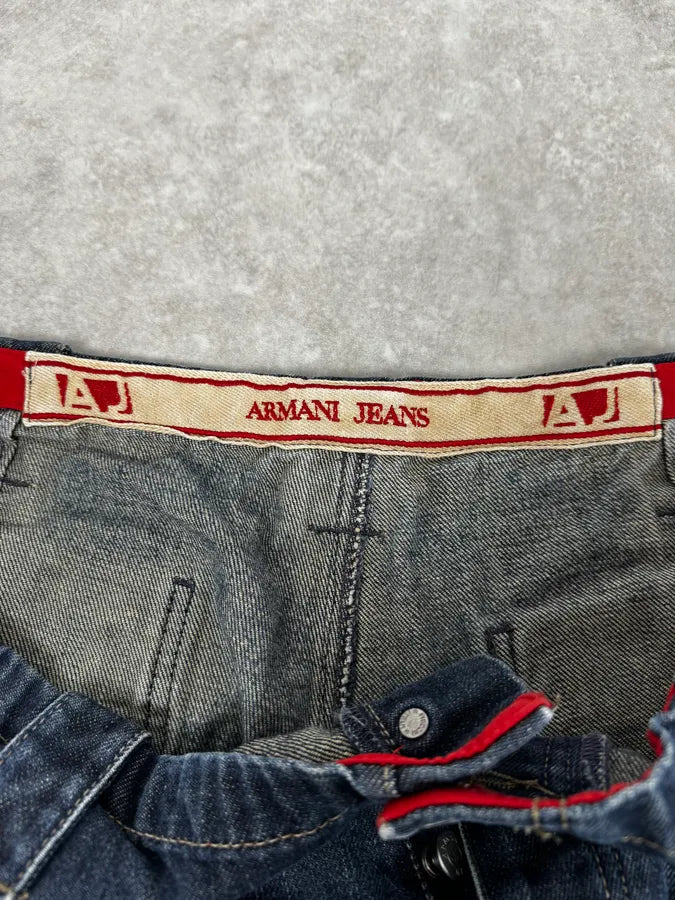 AW2005 Armani Blue Faded Cargo Denim nCowmzv 12