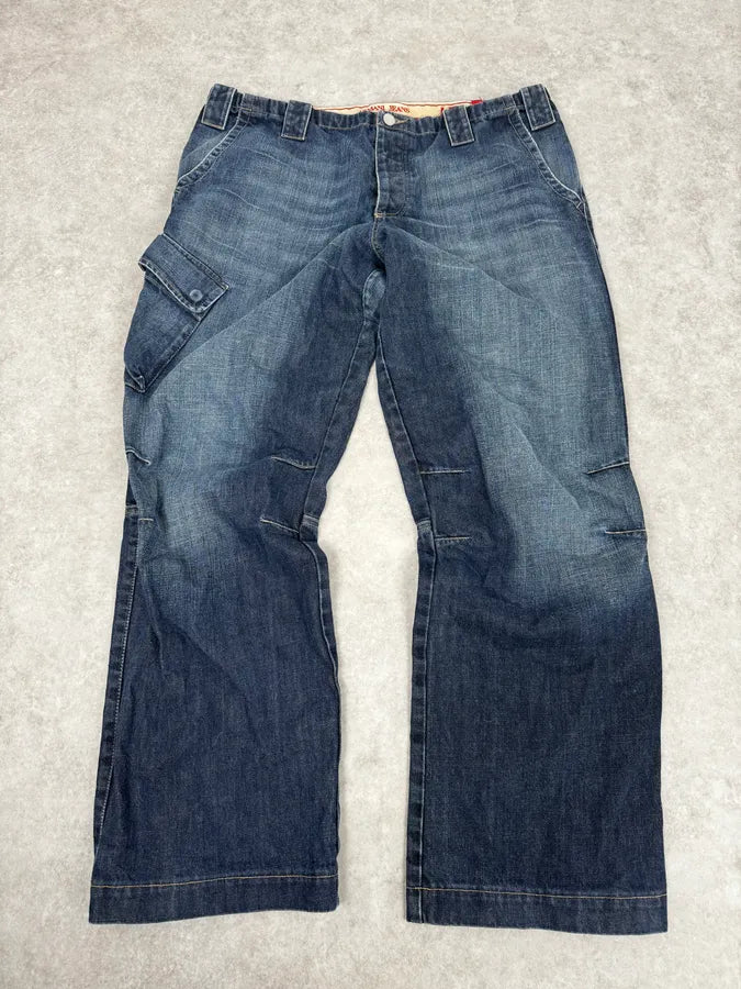 AW2005 Armani Blue Faded Cargo Denim nCowmzv 4