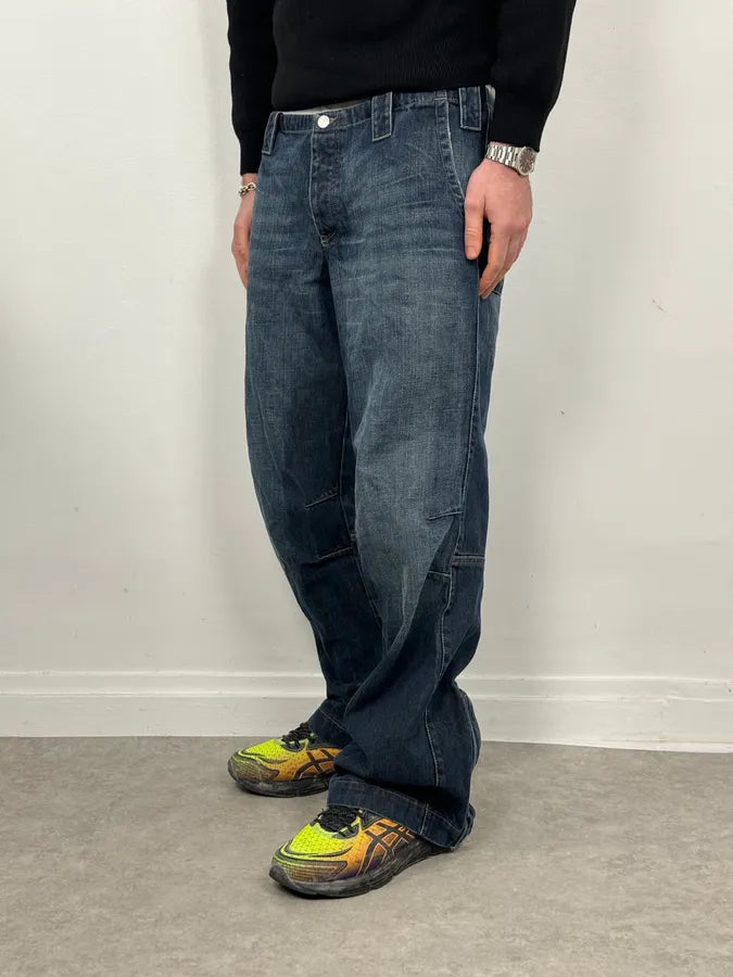 AW2005 Armani Blue Faded Cargo Denim nCowmzv 1