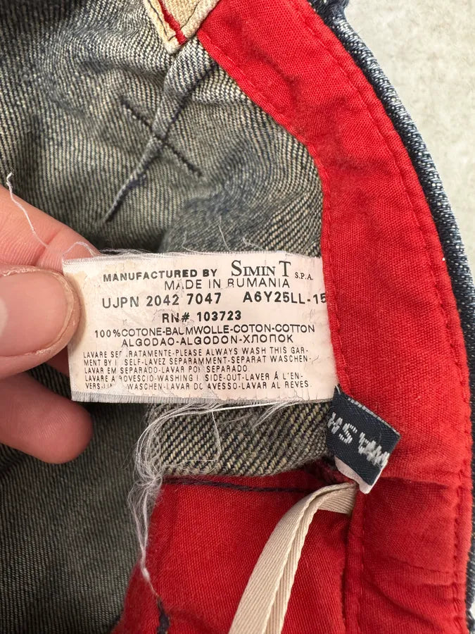 AW2005 Armani Blue Faded Cargo Denim nCowmzv 13