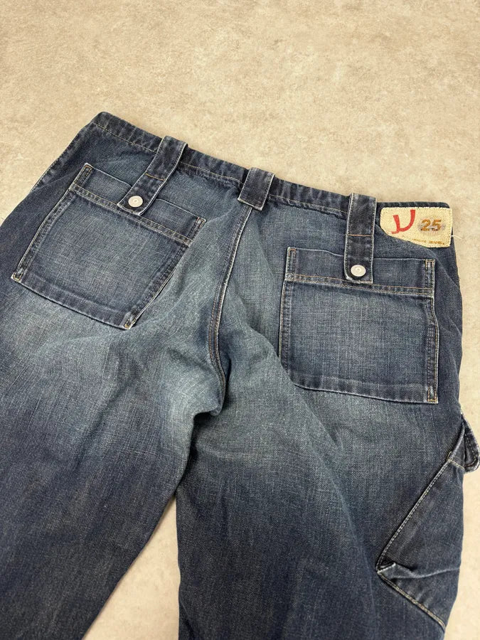 AW2005 Armani Blue Faded Cargo Denim nCowmzv 6