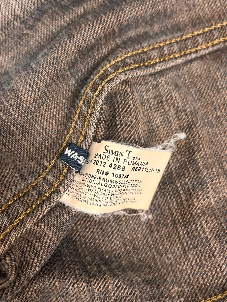 2000s Armani Blue Faded Denim Jacket hguEdhz 10