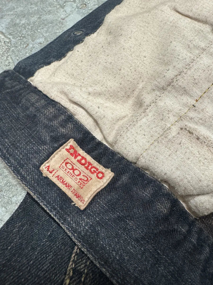 2000s Armani Blue Faded Denim Jacket tfwhQvY 10