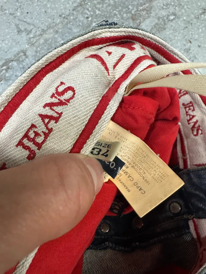 2000s Armani Blue Faded Denim Jeans (M) FwqlWVg 11