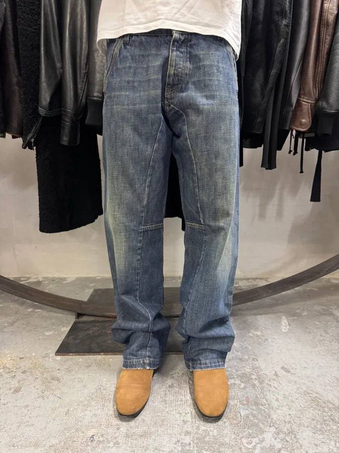 2000s Armani Blue Faded Denim Jeans (M) FwqlWVg 2