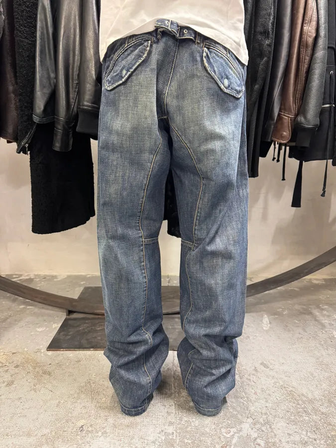 2000s Armani Blue Faded Denim Jeans (M) FwqlWVg 3