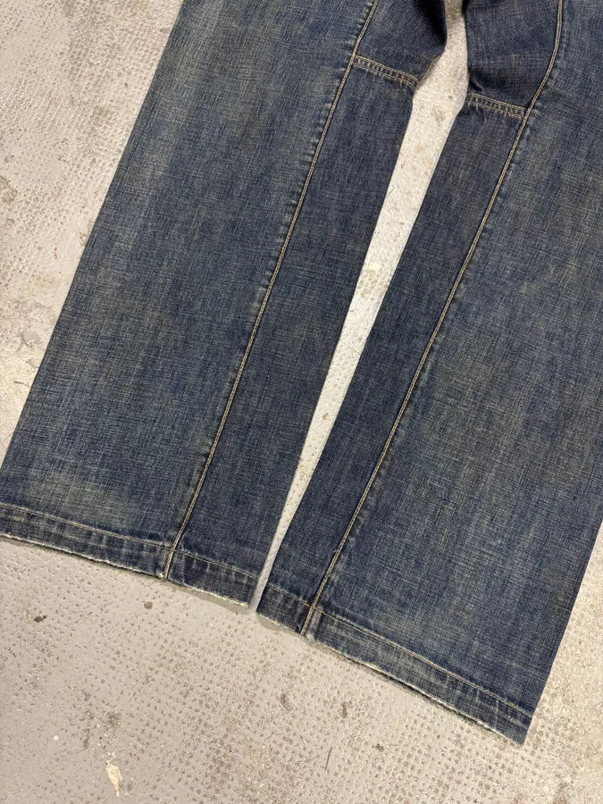 2000s Armani Blue Faded Denim Jeans (M) FwqlWVg 7