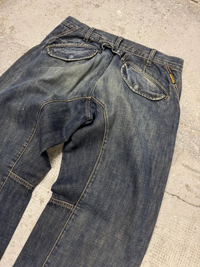 2000s Armani Blue Faded Denim Jeans (M) FwqlWVg 8