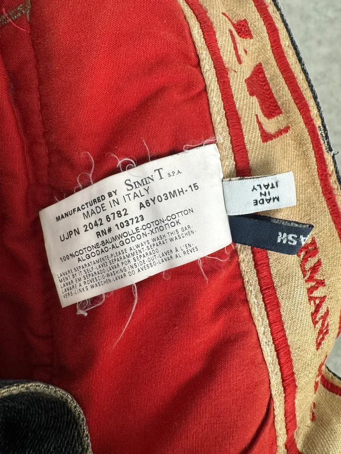 2000s Armani Blue Faded Denim Relaxed Jeans CFhMDXz 9