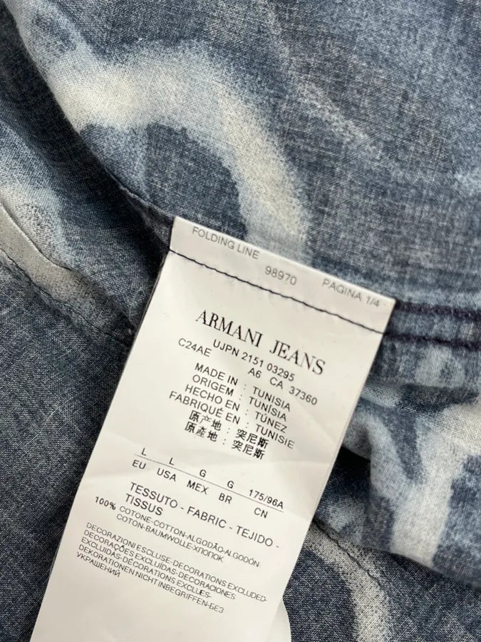 2000s Armani Blue Psycho Medusa Shirt OouvUyv 9