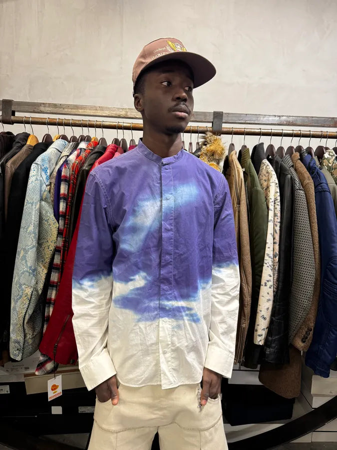 2000s Armani Blue Sky Cloud Shirt bUnVfkA 1