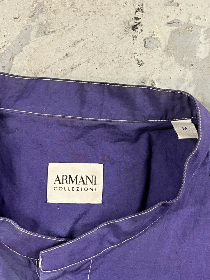 2000s Armani Blue Sky Cloud Shirt bUnVfkA 5