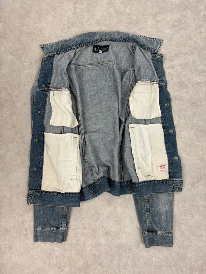 2000s Armani Blue Soft Denim Jacket LyueoyR 6