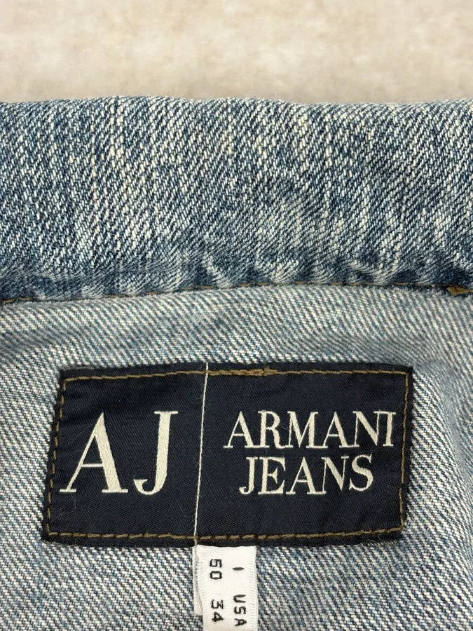 2000s Armani Blue Soft Denim Jacket LyueoyR 8