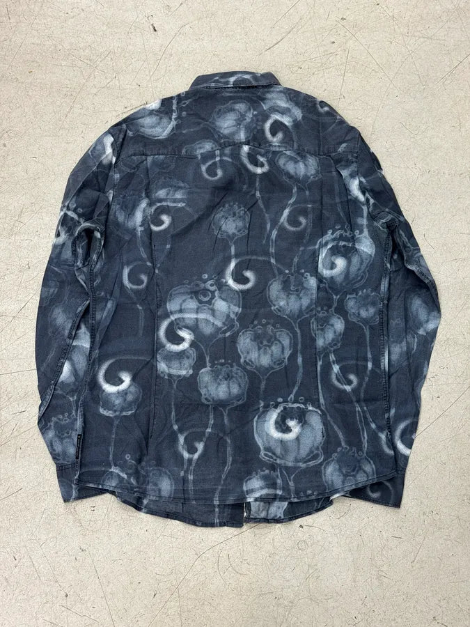 2000s Armani Blue Washed Psycho Shirt gGhLuMV 1