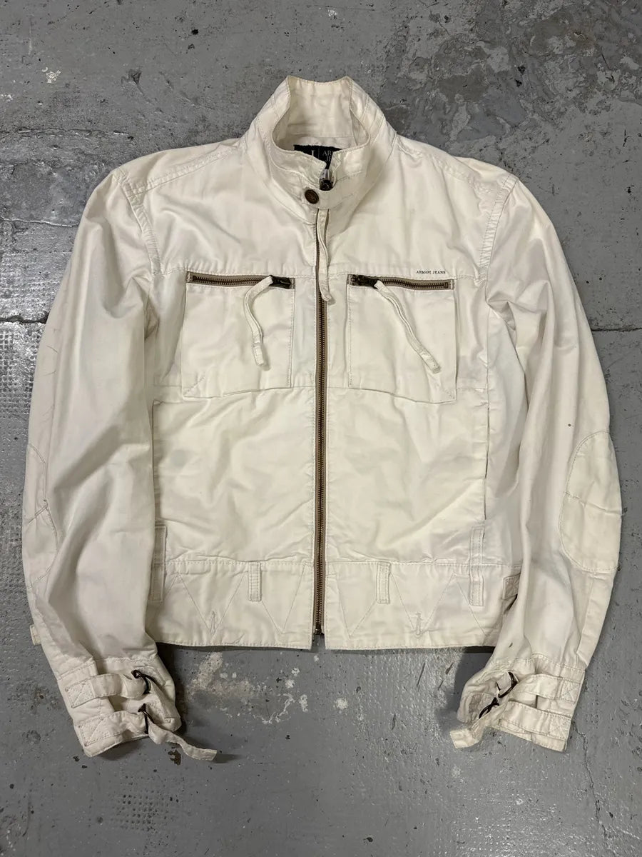 2000s Armani Bondage Light White Jacket LutpMnd 0