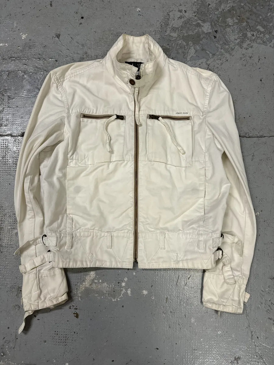 2000s Armani Bondage Light White Jacket LutpMnd 5