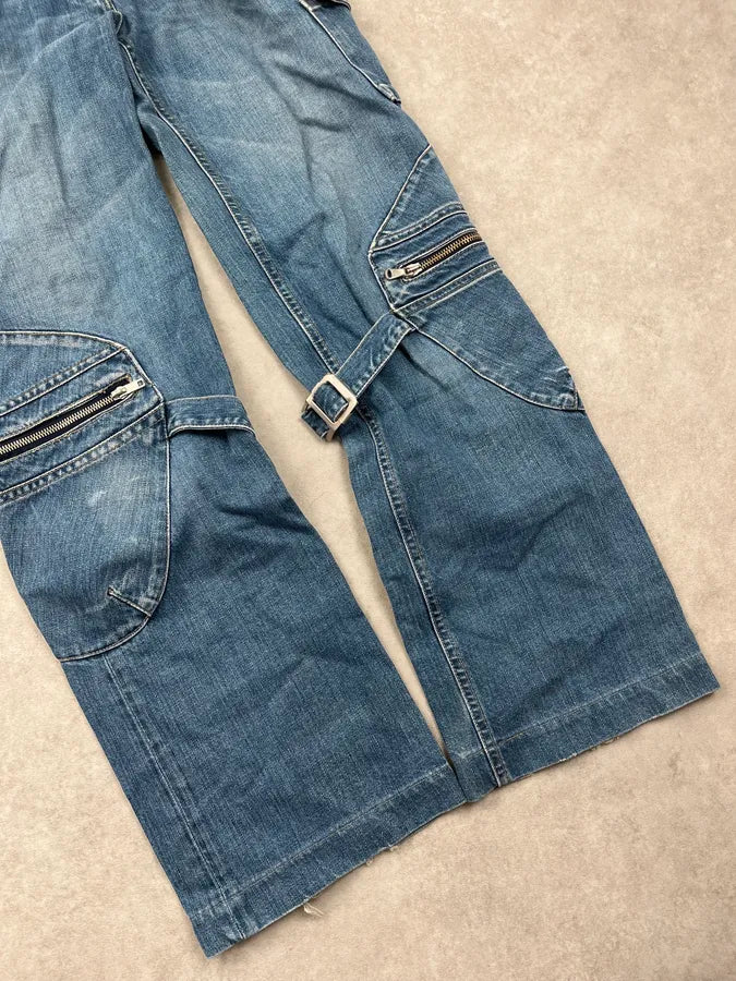 2000s Armani Bondage Zip Denim Jeans DwPQUjS 9