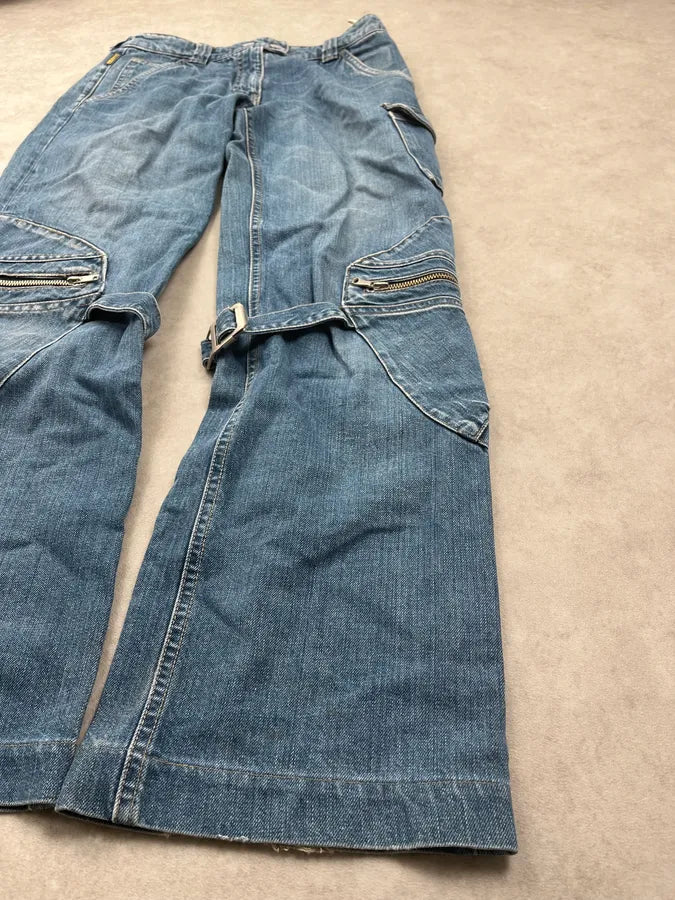 2000s Armani Bondage Zip Denim Jeans DwPQUjS 4