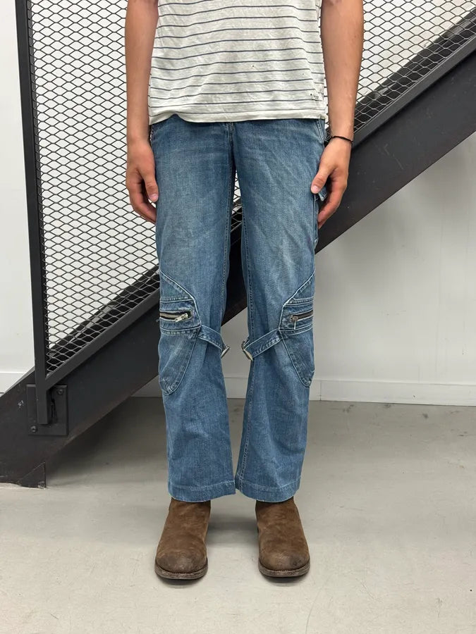 2000s Armani Bondage Zip Denim Jeans DwPQUjS 1