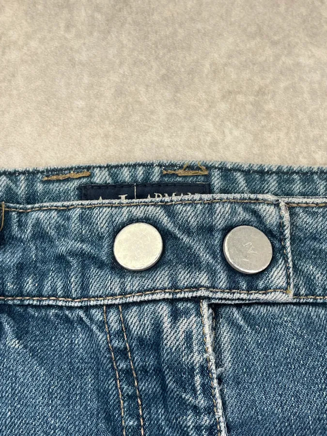 2000s Armani Bondage Zip Denim Jeans DwPQUjS 11