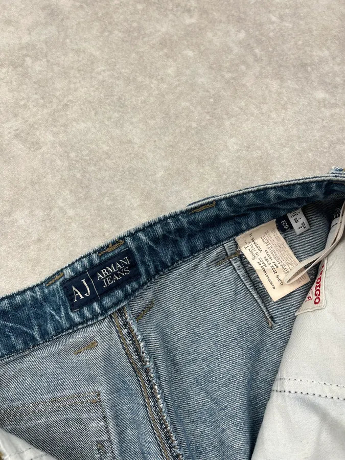 2000s Armani Bondage Zip Denim Jeans DwPQUjS 13