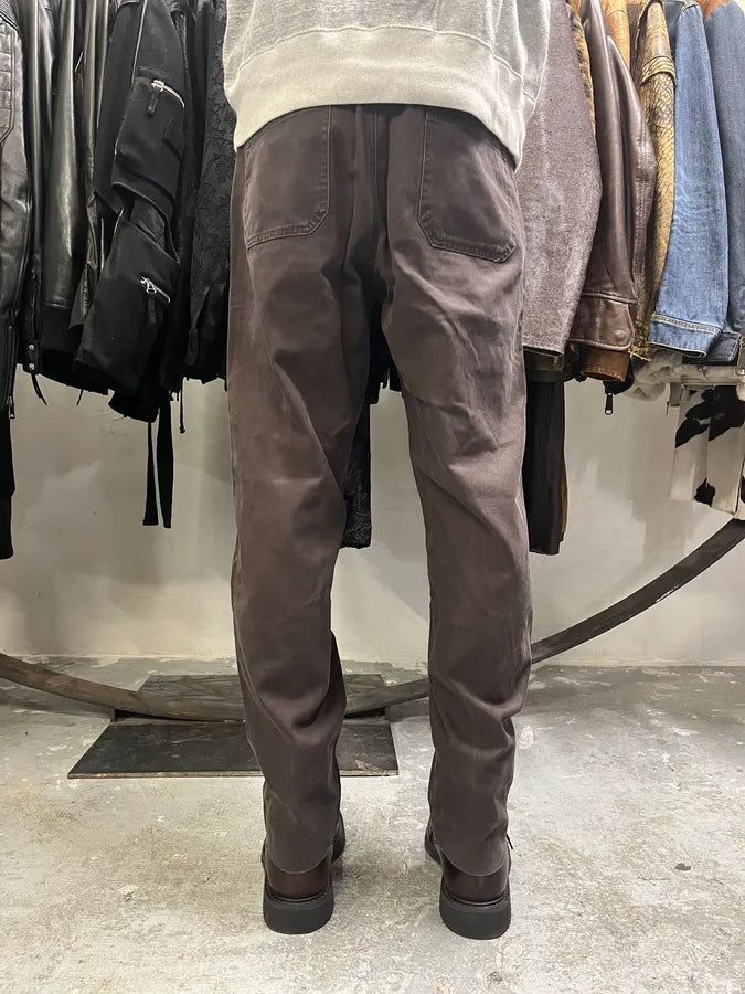 2000s Armani Brown Double Knee Cargo Pants (M) 3