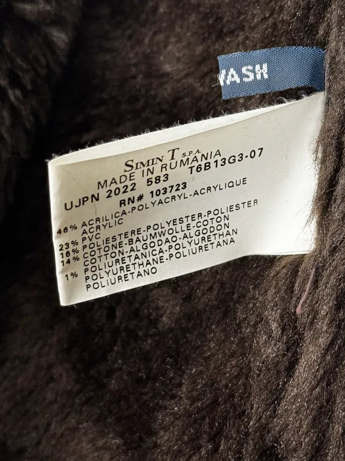 2000s Armani Brown Eco Shearling Leather Jacket tnntQIP 11