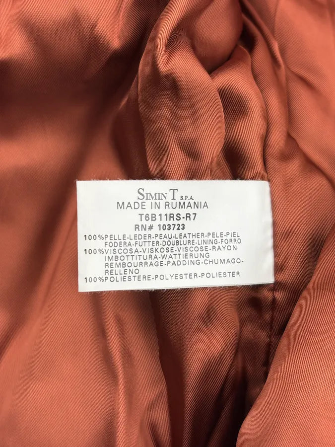 2000s Armani Brown Faded Leather Jacket OVyylMq 11