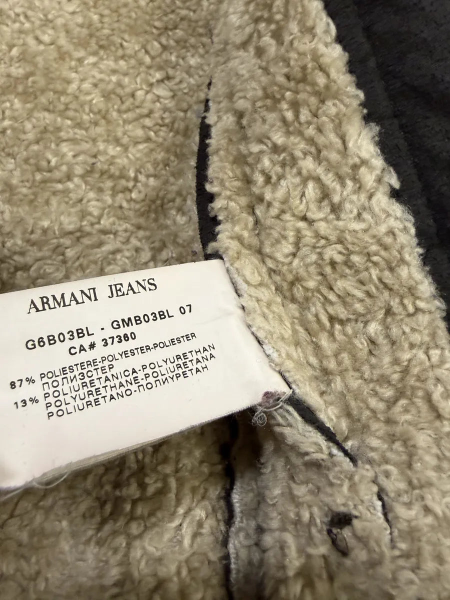 2000s Armani Brown Faux Fur Zip-up Jacket joXABsm 5