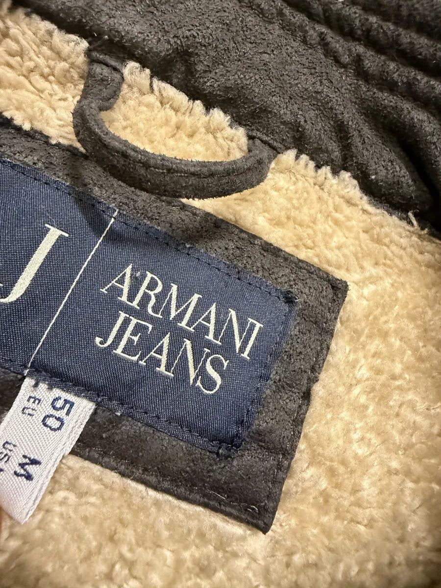 2000s Armani Brown Faux Fur Zip-up Jacket joXABsm 8