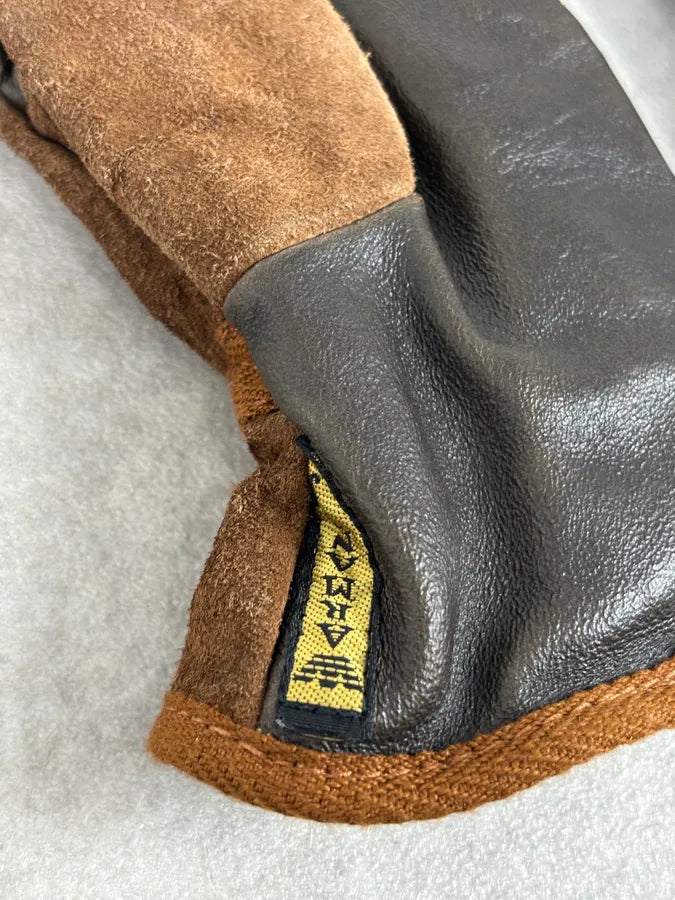 2000s Armani Brown Leather Gloves HkMKkaS 6