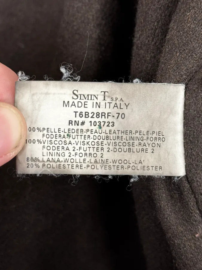 2000s Armani Brown Padded Suede Leather Jacket WSBRDCc 12