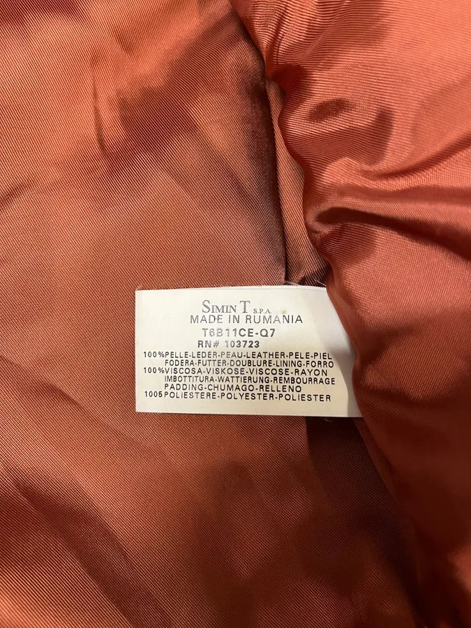 2000s Armani Brown Suede Leather Trucker Jacket (L) 10