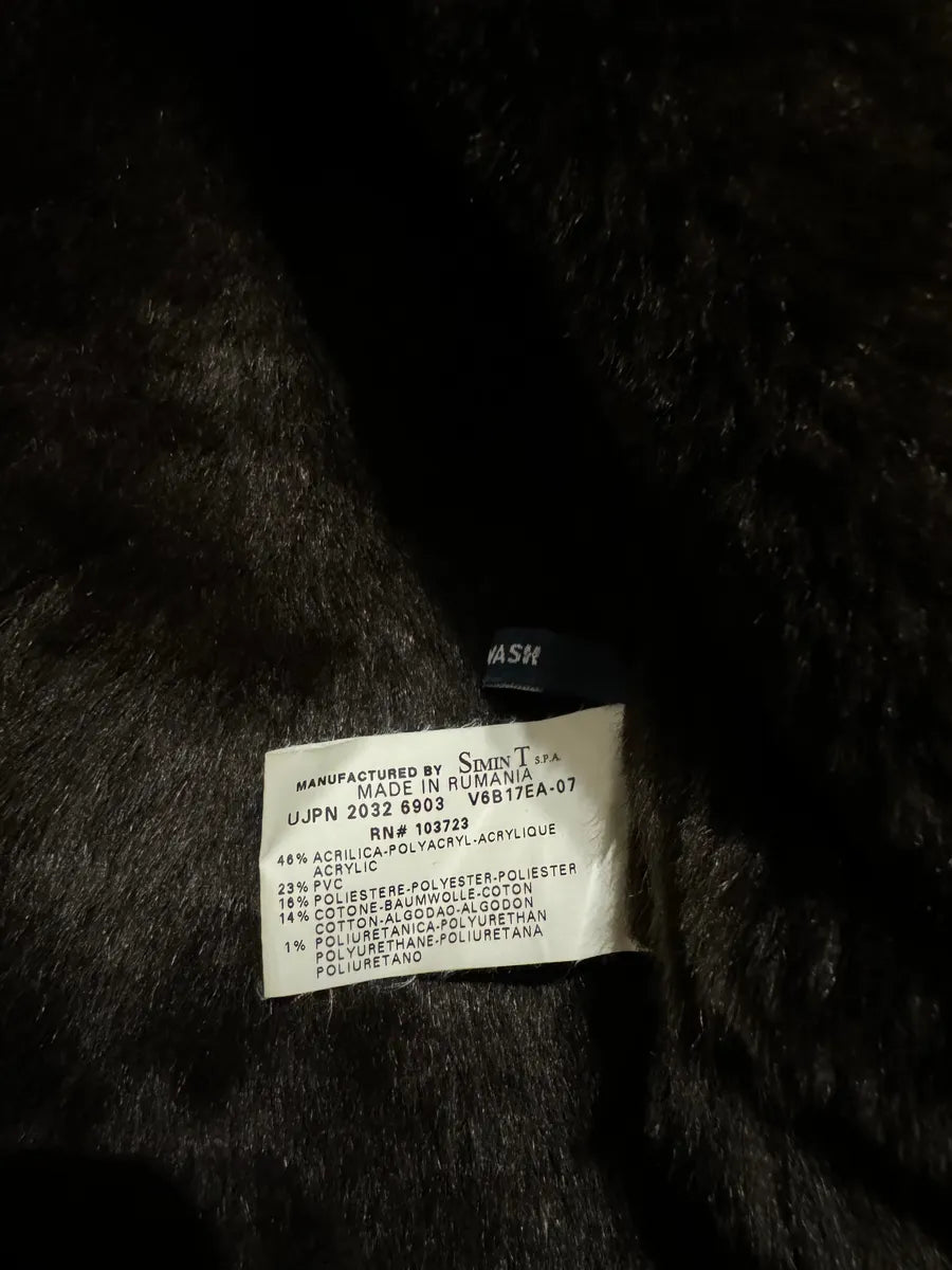 2000s Armani Brut Brown Robust Biker Leather Jacket (M) 9