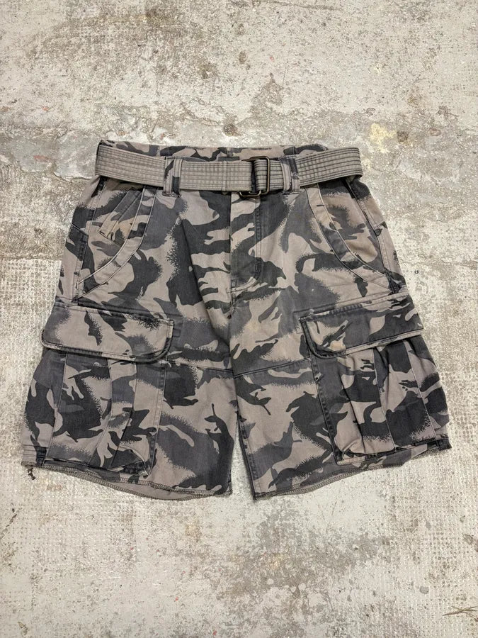 2000s Armani Camo Military Cargo Short fsuyzNz 0