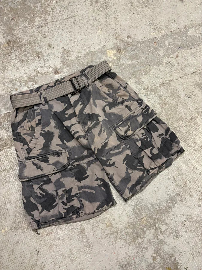 2000s Armani Camo Military Cargo Short fsuyzNz 1