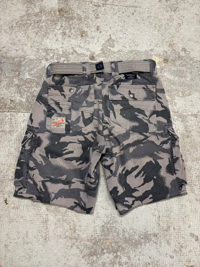2000s Armani Camo Military Cargo Short fsuyzNz 3