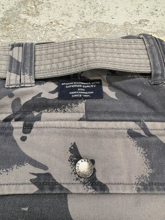 2000s Armani Camo Military Cargo Short fsuyzNz 6