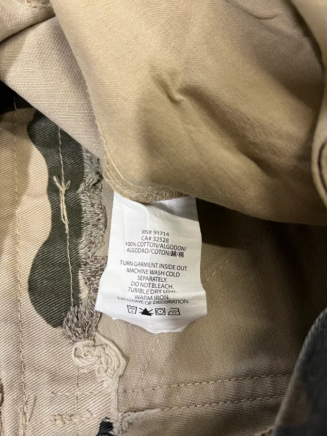 2000s Armani Camo Military Cargo Shorts (S/M) AZreJtj 9